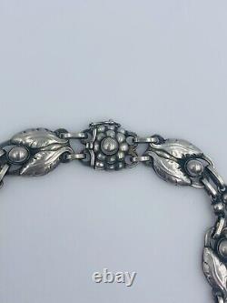 Georg Jensen Denmark Antique Sterling Silver Necklace No. 1