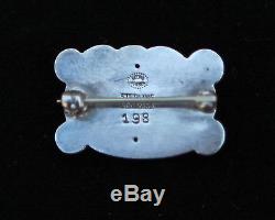 Georg Jensen Denmark Vintage Sterling Silver Bird Brooch/pin #198