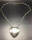 Georg Jensen Denmark Vintage Sterling Silver Extra Large Joy Heart Necklace 126