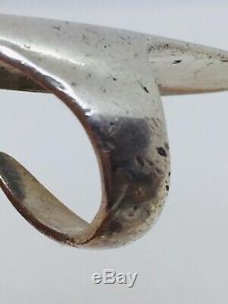 Georg Jensen Denmark Vintage Sterling Silver Koppel Modernist Ring Size 6 #99