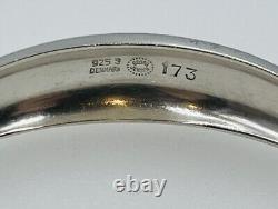 Georg Jensen Denmark Vintage Sterling Silver Modernist Bracelet No. 173