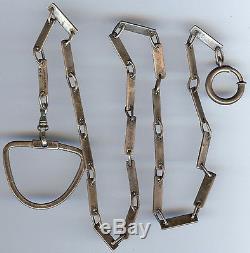 Georg Jensen Jopol Joan Polsdorfer Vintage Sterling Long Fob Chain Necklace