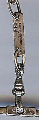 Georg Jensen Jopol Joan Polsdorfer Vintage Sterling Long Fob Chain Necklace