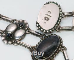 Georg Jensen Labradorite 830 Silver Necklace