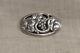 Georg Jensen Oval Sterling Silver Pin Brooch with Grapevine Design 177B