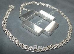 Georg Jensen Pendant Necklace #379 Sterling Silver 925 Astrid Fog
