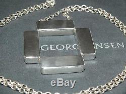 Georg Jensen Pendant Necklace #379 Sterling Silver 925 Astrid Fog