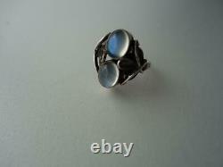 Georg Jensen Ring #48 Sterling Silver Denmark Jewelry #13485