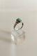 Georg Jensen Silver Ring with Green Stone #46