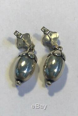 Georg Jensen Sterling Silver Acorn Earrings No 4