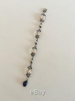 Georg Jensen Sterling Silver Bracelet with Lapis Lazuli #11