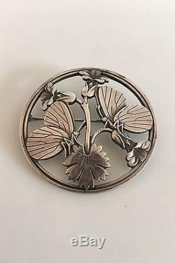 Georg Jensen Sterling Silver Brooch No 283 with Butterfly
