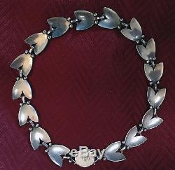 Georg Jensen Sterling Silver Choker Tulip Necklace #66