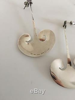 Georg Jensen Sterling Silver Earrings designed by Torun #372A
