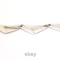 Georg Jensen Sterling Silver Necklace Peak 13 links Hans Hansen Denmark Vintage