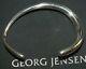 Georg Jensen Sterling Silver Offspring Bangle Bracelet Size L