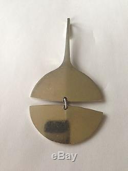 Georg Jensen Sterling Silver Pendant by Bent Gabrielsen #144. Measures 9,8cm