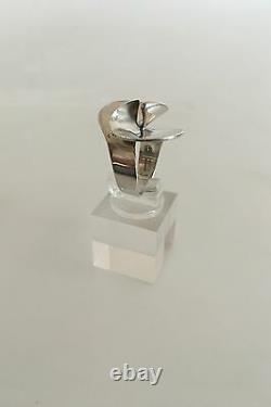 Georg Jensen Sterling Silver Ring #130 In Contemporary Design
