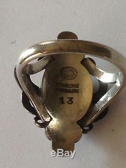 Georg Jensen Sterling Silver Ring #13. Weighs 6g / 0,20oz. Size 55
