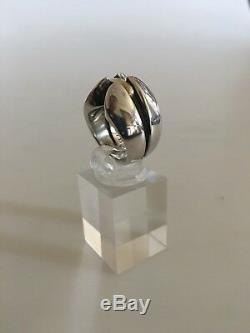 Georg Jensen Sterling Silver Ring with Gold No. 311 by Regitze Overgaard
