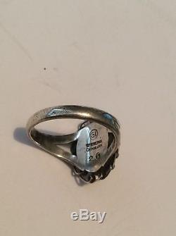 Georg Jensen Sterling Silver Ring with silver Stone #26 from the 1920's