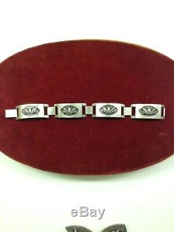Georg Jensen USA Sterling Silver Bracelet Acorn/Pine Cone Design