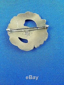 George Jensen Denmark Sterling Silver Dove Brooch Pin #123 1 3/4