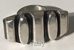 Great Vintage Sweden Signed Modernist Sterling Silver Ring Size 7