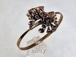 Hannu Ikonen Reindeer Moss Finland bronze bracelet Vintage Nordic