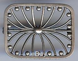 Hans Hansen Denmark Vintage Sterling Silver Modernist Pin
