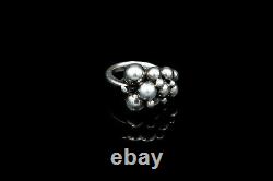 Harald Nielsen for Georg Jensen Sterling Ring #551A Moonlight Grapes Size 6.25