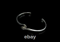Hermann Siersbol Sterling Silver Bangle Bracelet, Vintage Danish Jewelry
