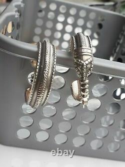 Huge David Andersen Sterling Silver Earrings Saga Copy Year 300ad