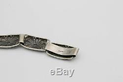 Hugo Grun Denmark 830s Silver bracelet Skonvirke Arts & Crafts c1950s Danish