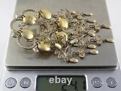 Ivar Holth 830S Silver Solje Brooch Norwegian Vintage Bridal Wedding Pin 3.5 In