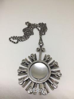 Ivar T. Holth 830s Vintage retro silver Necklace Norway Norwegian