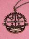 JORMA LAINE FINLAND BRONZE Vintage Nautical Tribal BOHO MODERNIST Necklace #AS26