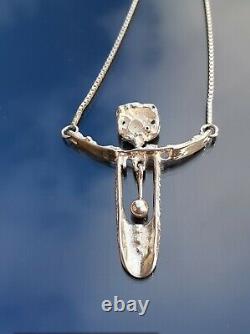 JUHLS SILVER GALLERY Norway necklace pendant Scandinavian design Tundra