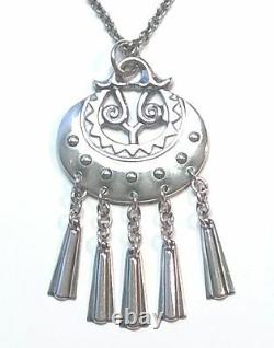 KALEVALA KORU KK Finland Beautiful Sterling Silver Necklace Moon Goddess