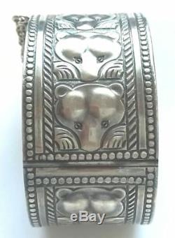 KALEVALA KORU KK Finland Beautiful Vintage 1965 Sterling Silver Bear Bracelet