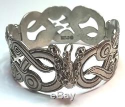 KALEVALA KORU KK Finland Beautiful Vtg Sterling Silver Bracelet Iku-Turso