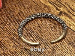 KALEVALA KORU KK Finland Vintage Bronze Braided Cuff Bracelet Museum Viking Era