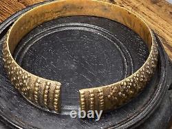 KALEVALA KORU KK Finland Vintage Bronze Cuff Bracelet Museum Viking Era Unisex
