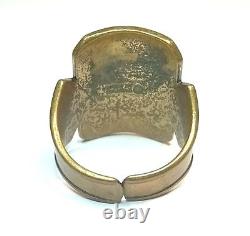 KALEVALA KORU KK Finland Vintage Bronze Ring Ilmajoki size 7 3/4 adjustable