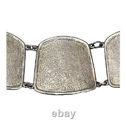 KAR Rasmussen 925 Sterling Silver Enamel Bracelet Norway Vintage Jewelry