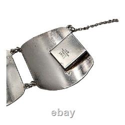 KAR Rasmussen 925 Sterling Silver Enamel Bracelet Norway Vintage Jewelry