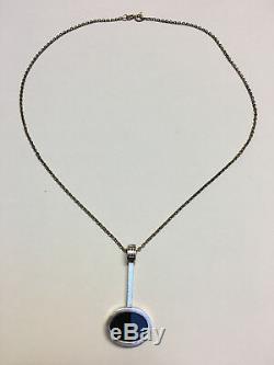 KUPITTAAN KULTA modernist 1970s Sterling Silver Pendant & necklace FINLAND