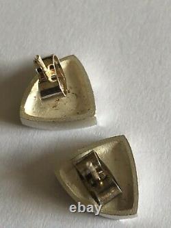 Lapponia Sterling Silver Mid Century Earrings Finland