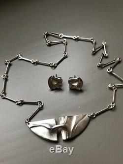 Lapponia Sterling Silver necklace and earrings Finland