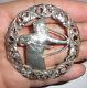 Large 2. Rare Antique Norwegian Silver 830S brooch Norway viking H C Ostrem